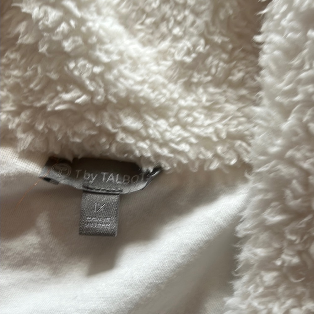 Talbots Gray Chevron Puffer Jacket - image 3